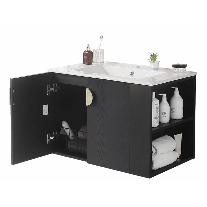 Meuble-lavabo avec lavabo et portes élégantes