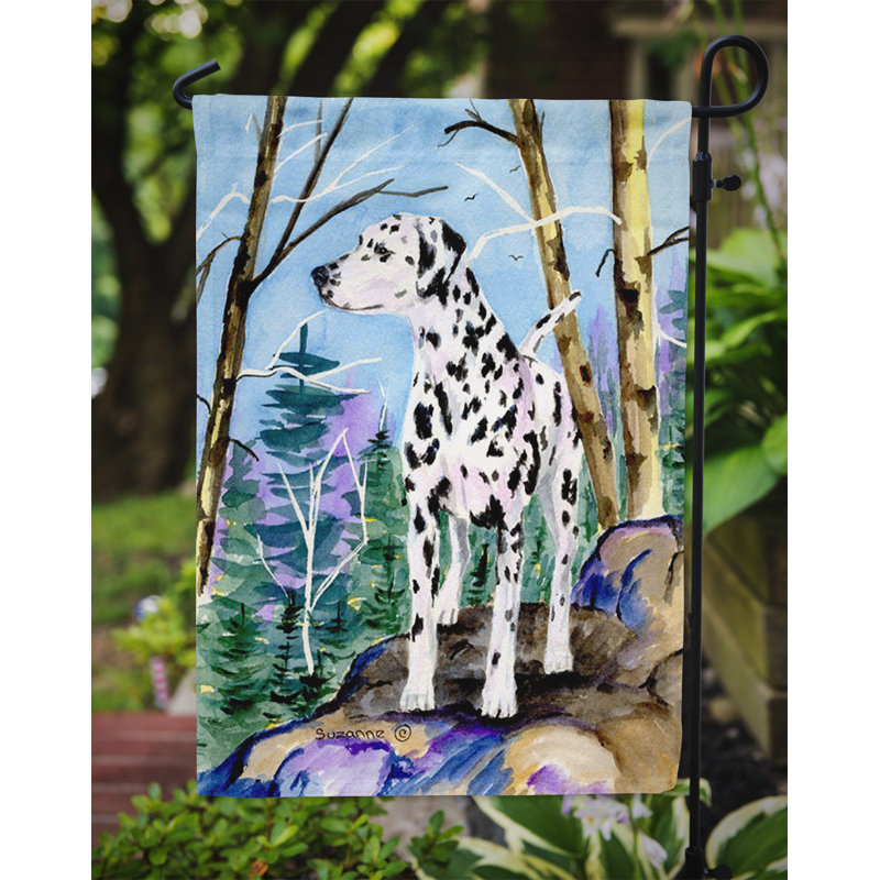 Drapeau de jardin à 2 côtés dalmatien