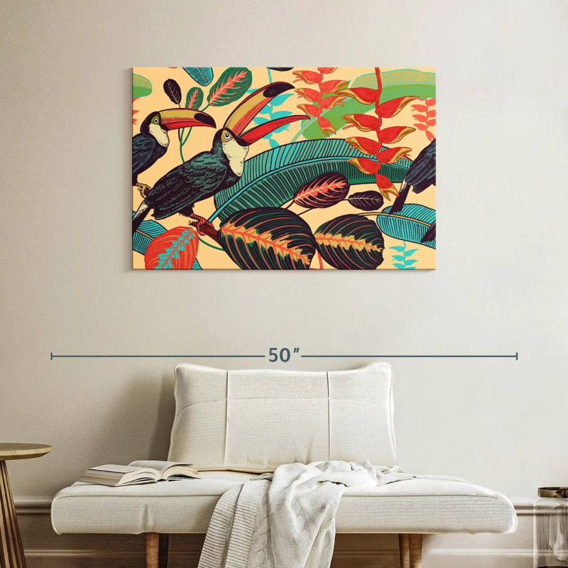 Brampt Exotic Toucans, 26'' H x 39'' W