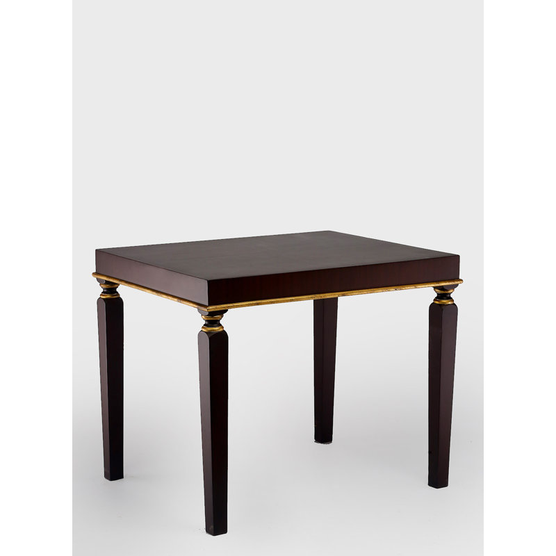 Table de bout, Brun foncé / or, Brun foncé