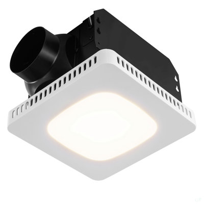 Bathroom Exhaust Fan, 80 CFM High-Efficiency Ventilation, 1.5Sones Low Noise Operation All-Copper Motor, Energy-Saving Bathroom Ceiling Fan, Need For Attic Access, For Various Ceilings