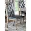 Chaise parsons capitonnée Yerielcci en gris foncé