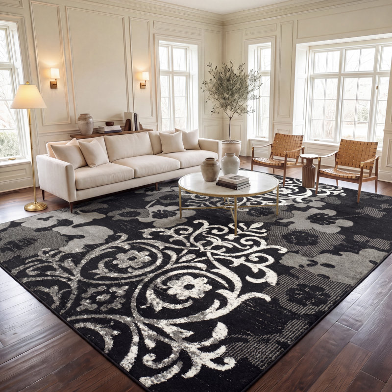 Tapis floral Bronti Performance, Rectangle 10 pi x 14 pi