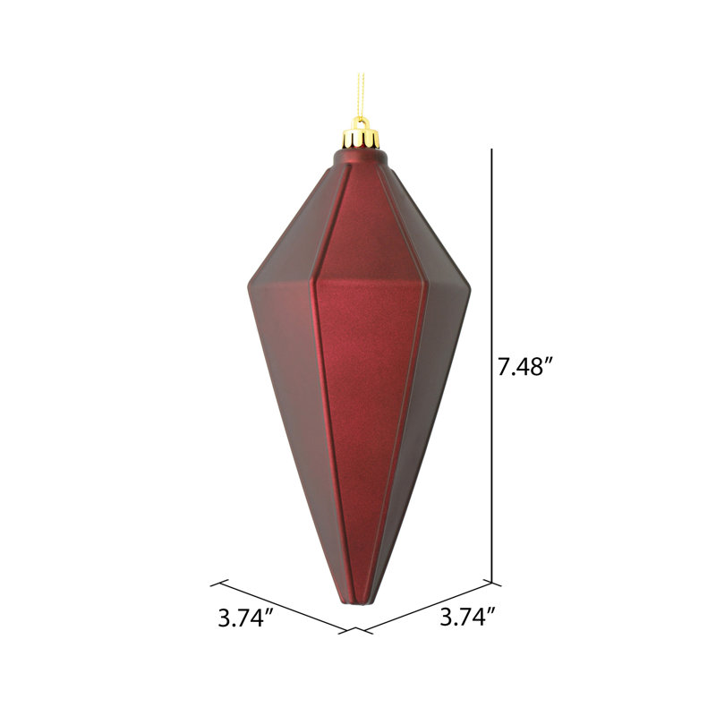 Ornement de lanterne 7 po, Vin mat