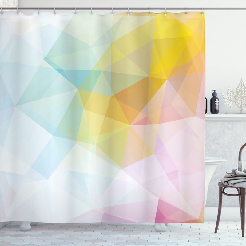 Ensemble de rideau de douche + crochets, H 75 po x l 69 po