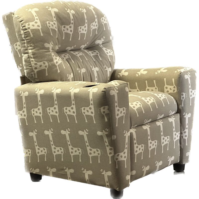 Fauteuil inclinable Yazzie, Crème / brun clair / gris, Animal 2