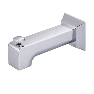 Universal 6.26 In Tub Spout Replacement Tub Spout With Diverter In Polished Chrome