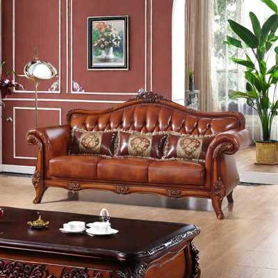 European-style Living Room Carved Sofa. 84.6