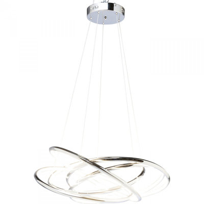 Saturn 4 - Light Geometric LED Chandelier