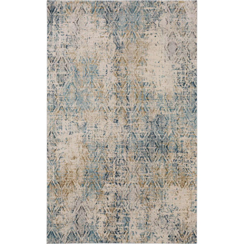 Botan Viscose Geometric Indoor Rug, Rectangle 5' x 8'
