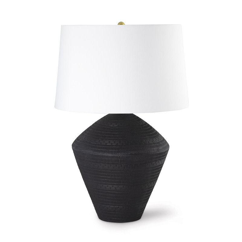 Lampe de table en céramique Soren, Noir
