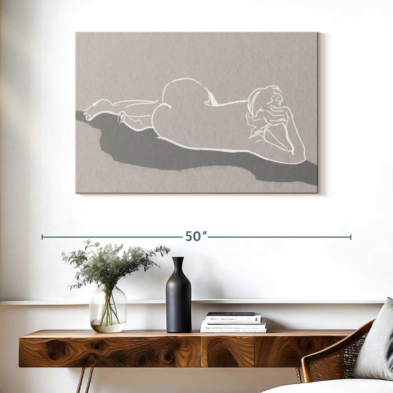 Leisha Lying On Her Side, 26" H x 39" W