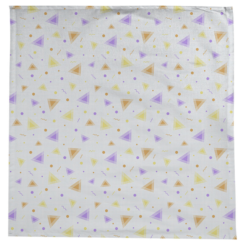 Nappe à motif 90s Leffel, Mauve et orange