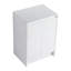 Armoire de rangement autoportante 24 po, 2 portes à fermeture douce, blanc brillant (emballage KD)