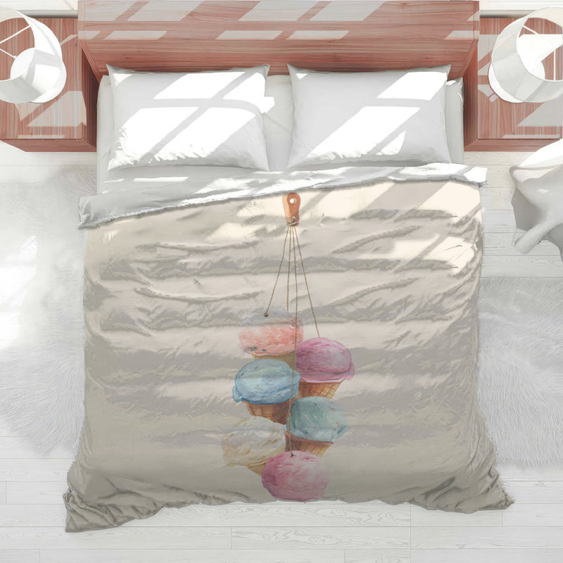 Stacked Ice Cream Cones Comforter, King