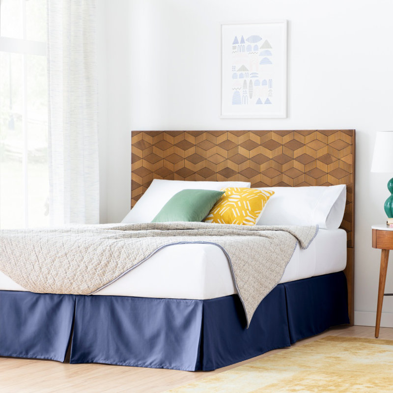 Jupe de lit en microfibre bleu marine 80 g / m² très grand - Volant de chambre à coucher durable