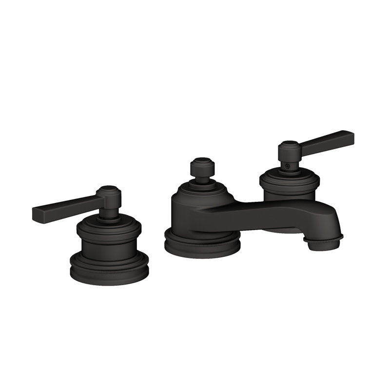 Miro Widespread Bathroom Faucet with Drain Assembly, Flat Black