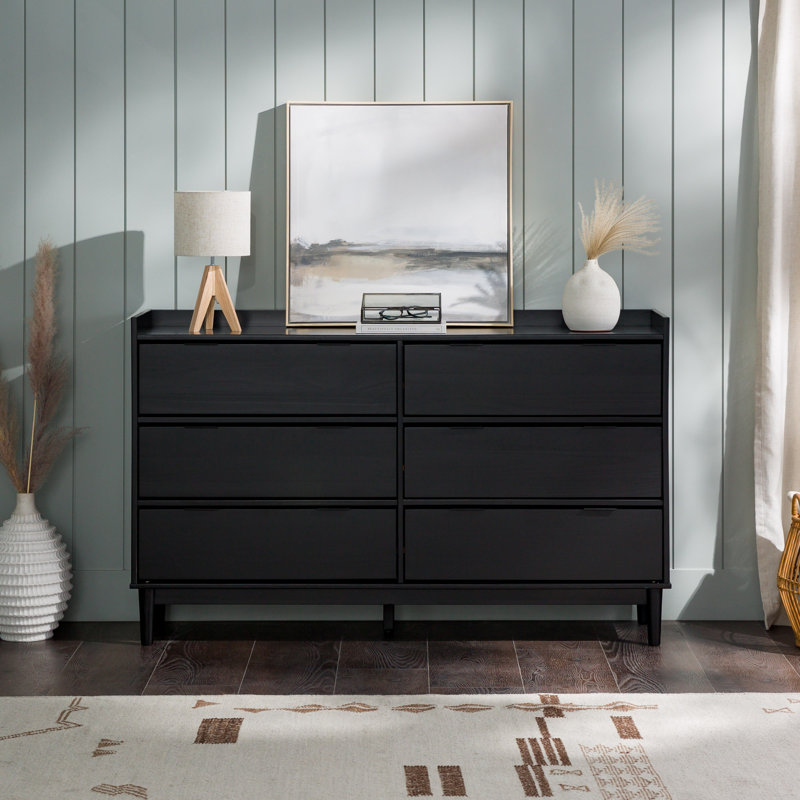 Niarose 6 - Drawer Dresser, Black