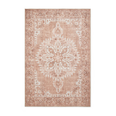 Vintage Look Digitally Printed Area Rug