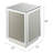 Dedman Glam Square Accent Table with Mirrored Inlay Top and Case-Frame