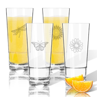 Ensemble de verres à à gin en plastique 16 oz 4 pièces jardin tritan