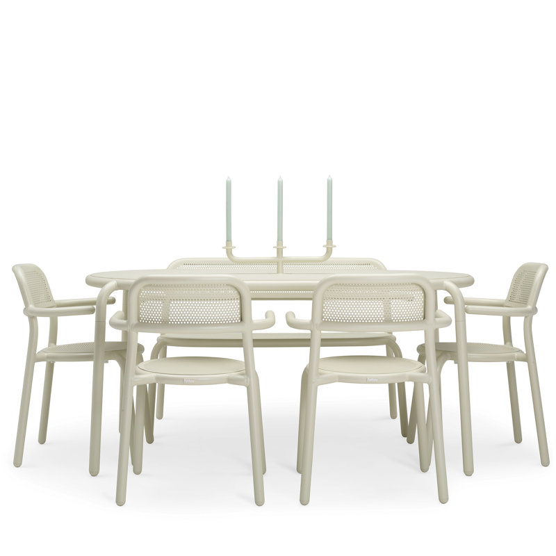 Toní Stacking Patio Dining Armchair, Desert