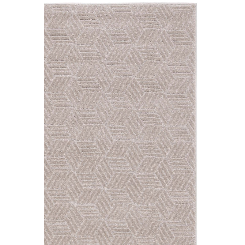 Motif et tapis uni beige, Rectangulaire 9 pi x 13 pi