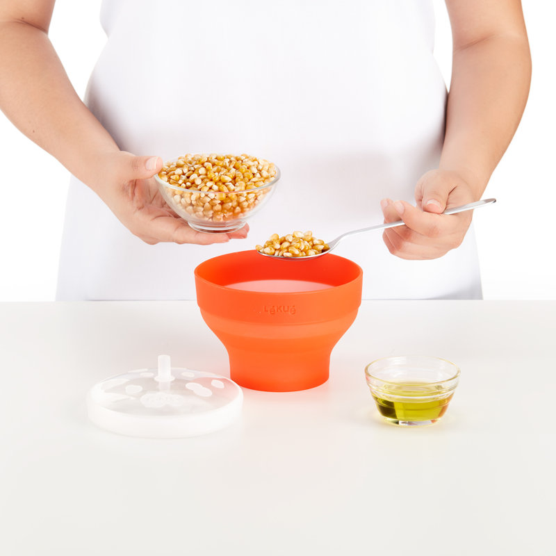 Lékué Mini Microwave Popcorn Maker Set of 2