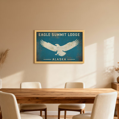 Animals Eagle Summit Lodge Alaska Sign