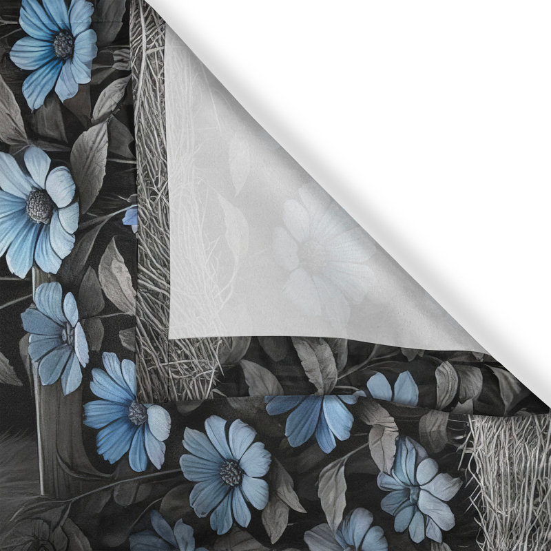 Floral Kitchen Curtain, 55" W x 24" L