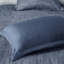 Ensemble d'édredon 7 pièces avec coussins décoratifs bleu marine-126059926