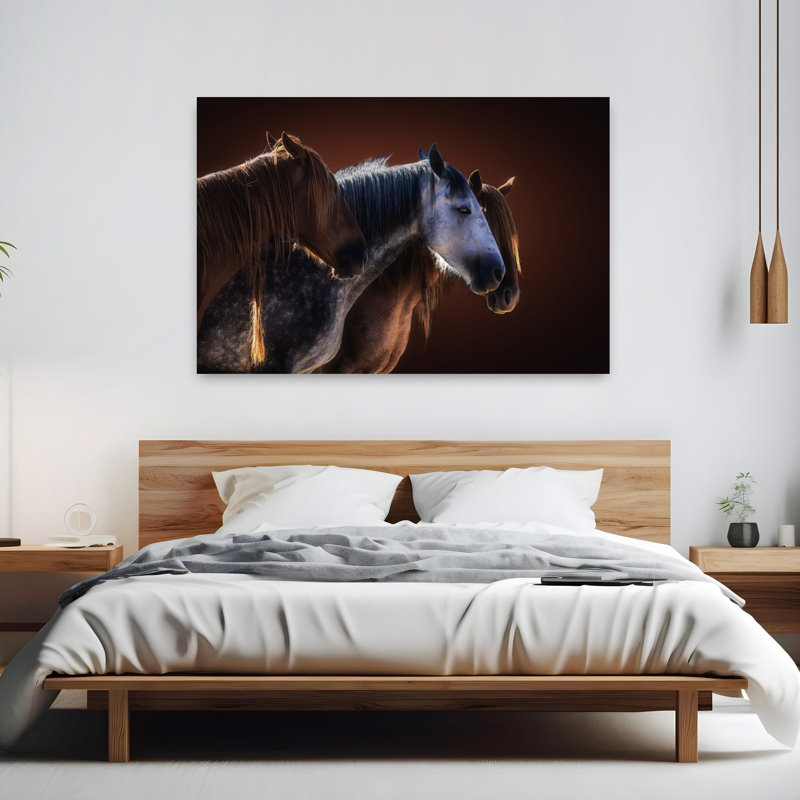Art mural contemporain majestueux, 40" H x 60" W