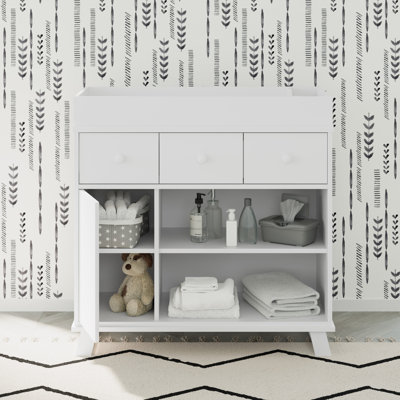 Ensemble de chambre de bébé 2 pièces avec commode à langer 2 tiroirs Storkcraft Equinox - blanc