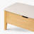 Oslo Bench with drawer, American oak wood