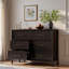 Commode avec 6 tiroirs et poignées dorées-2081860921