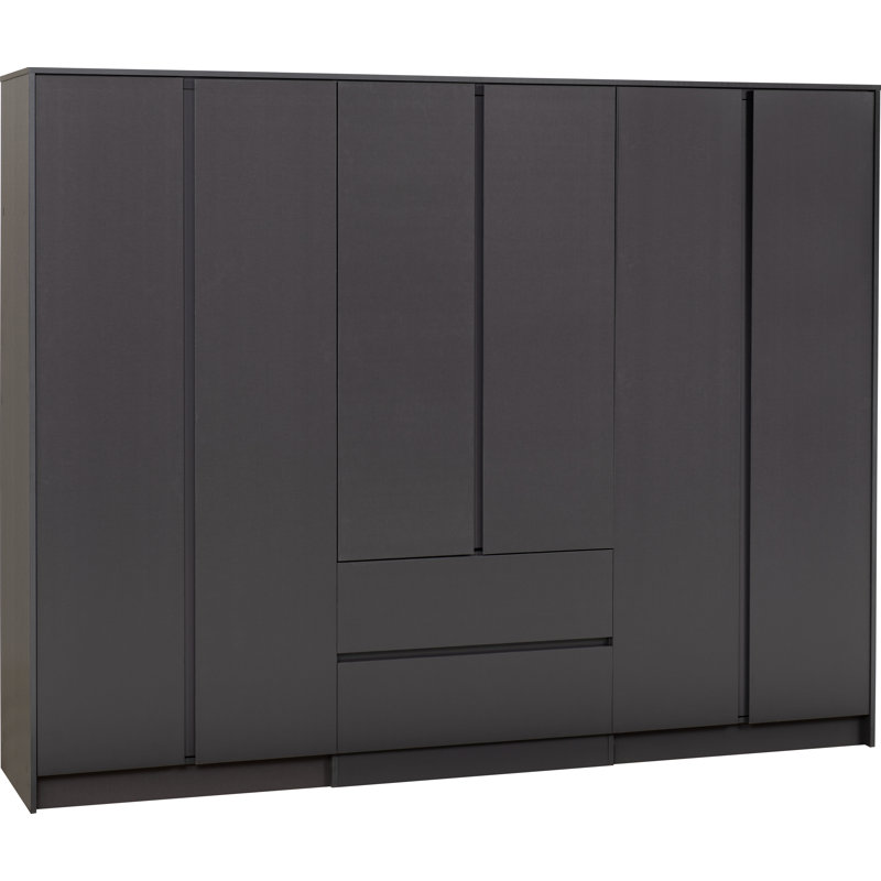  Braunstein 6 Door Wardrobe, Grey
