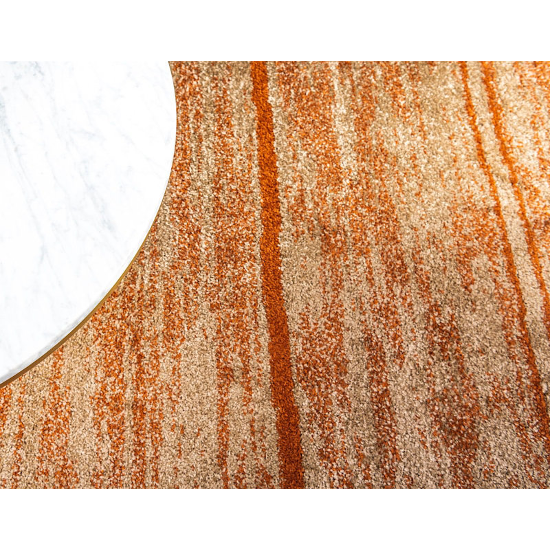 Tapis à motif Sud-Ouest orange / beige Harvest, Tapis de couloir 2 pi x 6 pi