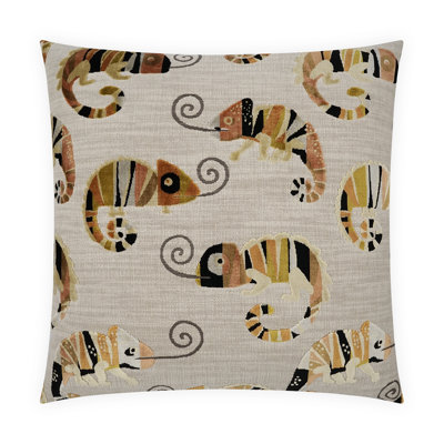 Coussin décoratif caméléon