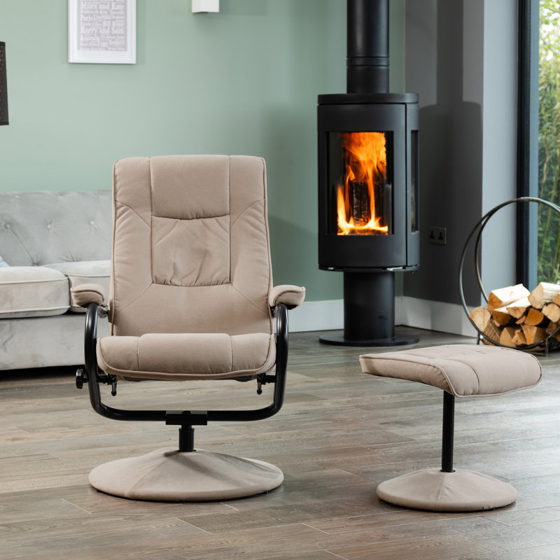 Porthleven 68 Wide Recliner, Light Brown