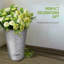 Pot de fleurs mural en métal de style rétro avec finition galvanisée (paquet de 2)