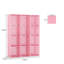 Armoire modulaire pour bébé de 10 cubes avec garde-robe et étagères ouvertes pour les vêtements, rose-722361353