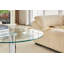 Table basse ronde en verre trempé de 27,5 pouces de diamètre-129020621