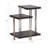 Metal and Mango Wood Three-Tier Accent Table