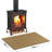 Hearth Rugs For Fireplaces Fire Resistant, Fireproof Fireplace Mat Hearth Area Rug, Fire Retardant Hearth Pad For Wood Stove Fireplace Brown