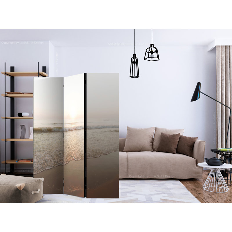 Geller 172cm H Folding Room Divider, 3