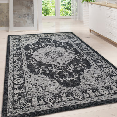 Mcglone Oriental Cotton Hand Woven Area Rug