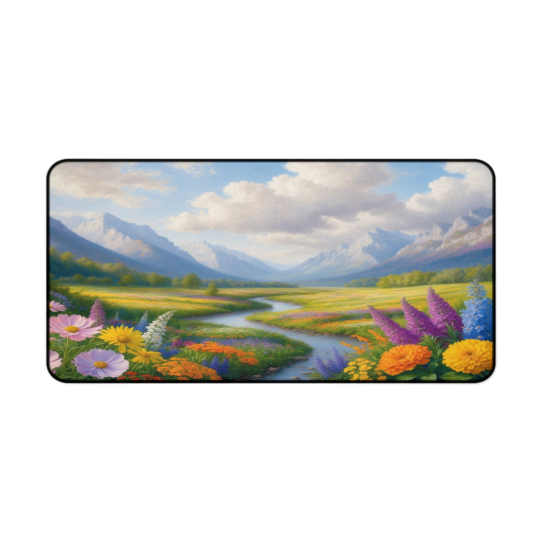 Colorful Wildflower Valley Desk Mat