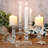 4.33" Tall Glass Candlestick Set of 6 Clear Crystal Candle Holders