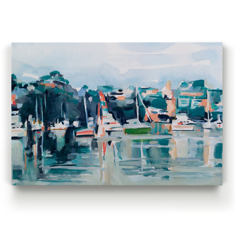«Watercolor Bay II», reproduction sur toile, H 12 po x l 8 po x P 1 po, Toile tendue