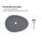 CASAINC Maple 15.35'' Concrete Oval Bathroom Sink-86669221